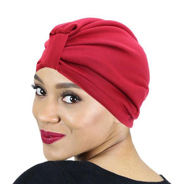 

xeongkvi 2021 new pure color double stretch satin turban hats spring summer women chemotherapy hair care caps skullies beanies, Blue;gray