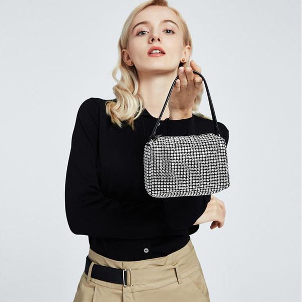 

evening bags colorful crystal embellished hand for women luxury designer handbag bling purse bolsos marca mujer lujo torebka damska