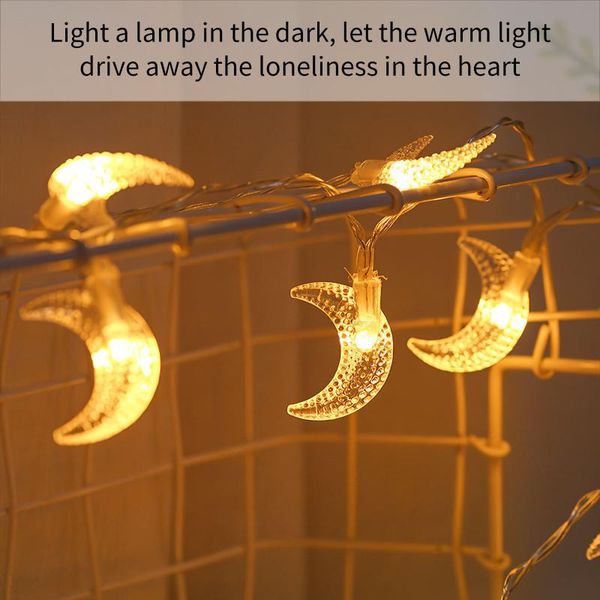 

strings 20/40 led string light moon-shaped lamp super bight warm white ornament decoration for home outdoor tree