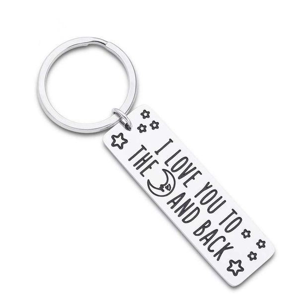

10pieces/lot i love you keychain gifts for him her girlfriend boyfriend wife husband couple men women key ring from wife daughter son, Silver