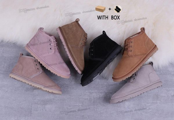

2021 designer classic australian boots women platform mens men satin boot locomotive boots bailey dune chestnut winter buckle fur snow half, Black