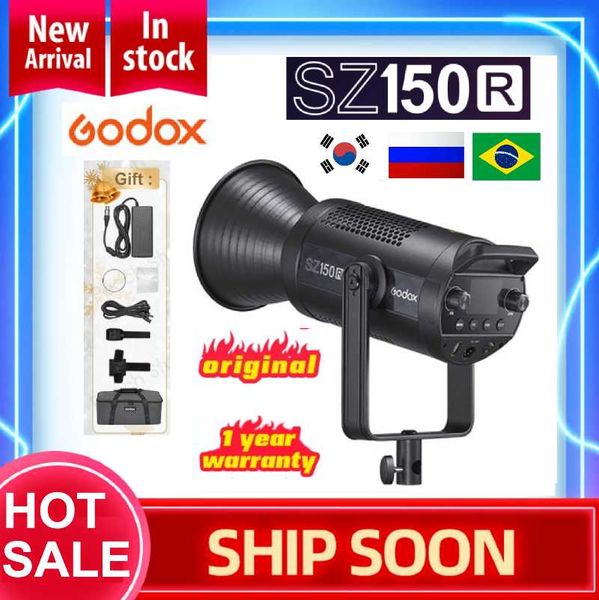 

flash heads godox sz150r rgb led video light (2500-6500k, 150w) for pography studio tiktok live youtube pk sl150w ii aputure jinbei