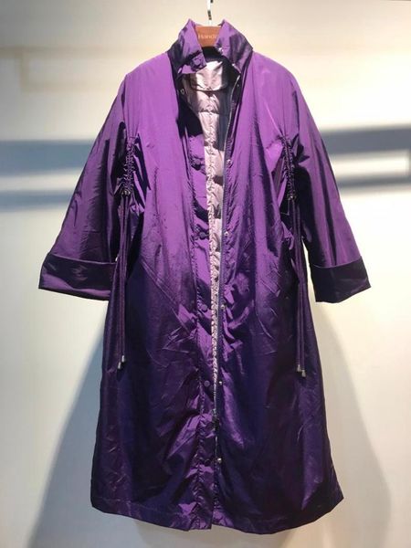 

winter fashion casual windbreaker coat with down sweater1, Black