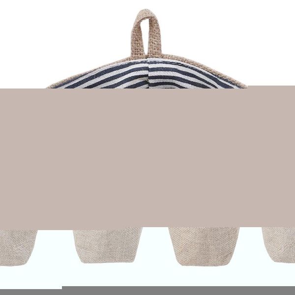 

simple large capacity women cosmetic box jute cotton linen sundries basket bag wall hanging bags for & cases