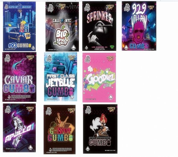 

joke's up bag 3.5g mylar bags childproof white cherry gelato peanut butter breath backpack boyz biscotti banan pound cake 420 packagin