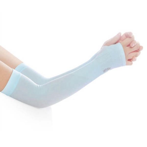 

-1 pairs arm cooling sleeves uv protection for men&women,for running, cycling, hiking, golf elbow & knee pads, Black;gray