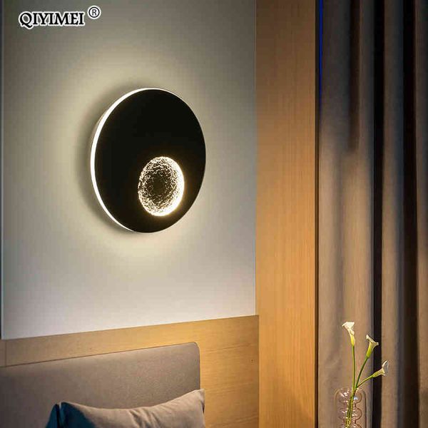 

wall lamps modern led lights for bedside corridor lighting white black grey creative earth sconce lamp luminaria luminaire deco ma