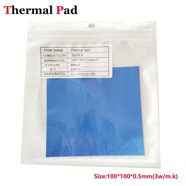 

fans & coolings thermal pad 3 w/100x100mm conductivity cpu heatsink cooling conductive silicone pads