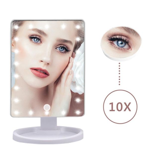 

compact mirrors led touch screen makeup mirror professional vanity with 16 lights health beauty adjustable counter180 rotating 22