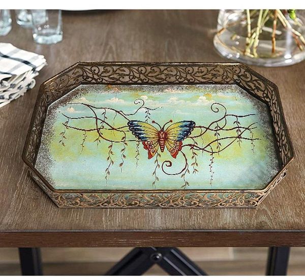 

european-style living room coffee table fruit plate teacup tray decoration dried american home tea dishes & plates