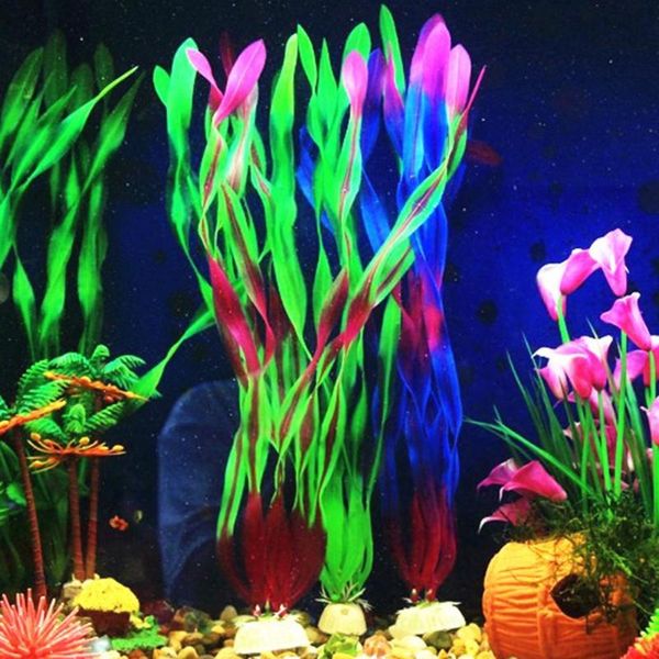 

decorations fish tank aquarium artificial vivid water plant grass landscape non-toxic ornament accessories easy to clean