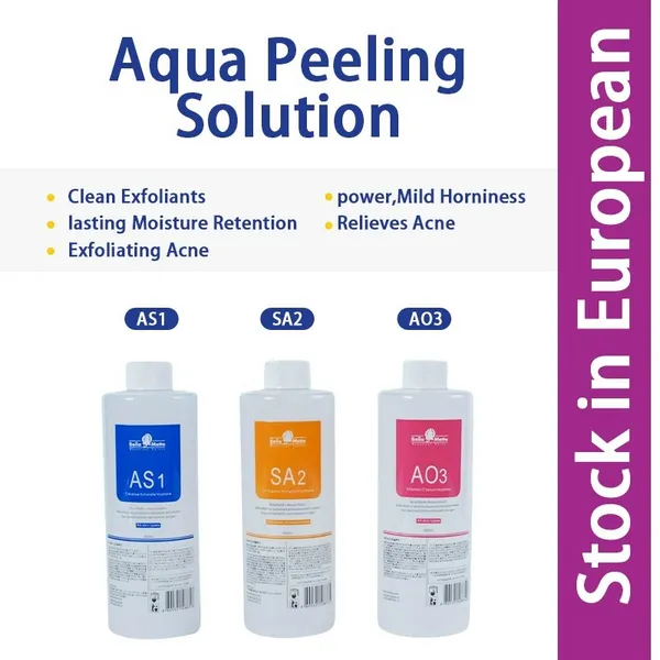 Accessori Parti Aqua Clean Solution / Peel Soluzione concentrata 400 ml per bottiglia Aqua Facial Serum per pelli normali Dhl