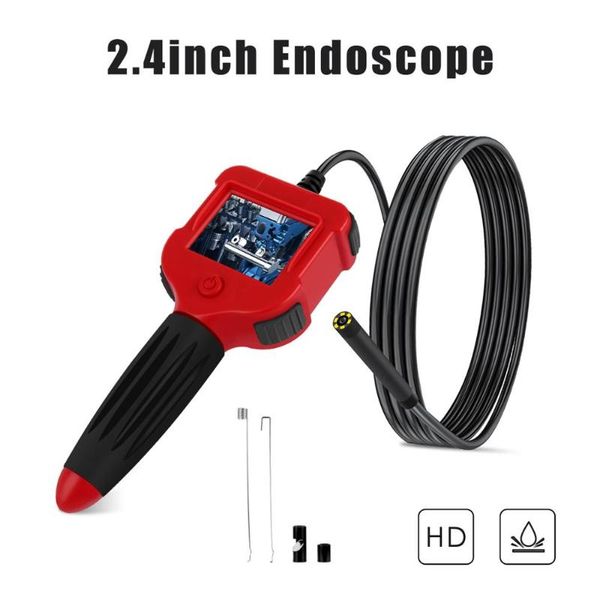 

cameras industrial endoscope 2.4 inch screen inspection camera 5.5mm hd handheld waterproof borescope