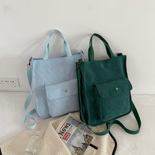 

evening bags casual women shoulder bag corduroy solid color messenger ladies large capacity daily crossbody