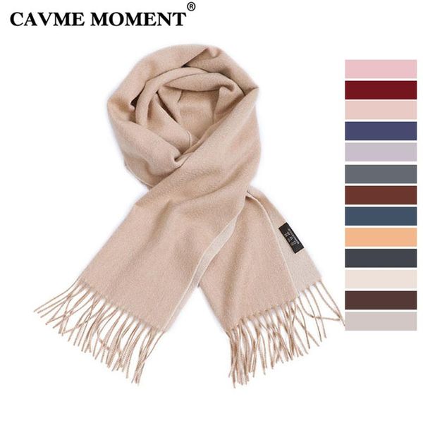 

scarves cavme cashmere scarf basic long solid color for women classic simple men's wraps shawls 100% 30*180cm 130g, Blue;gray