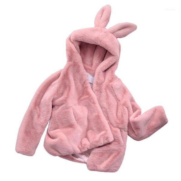 

women's fur & faux fashion cute hooded ear thickened rex soft slimming winter coat outerwear jacket woman women1, Black