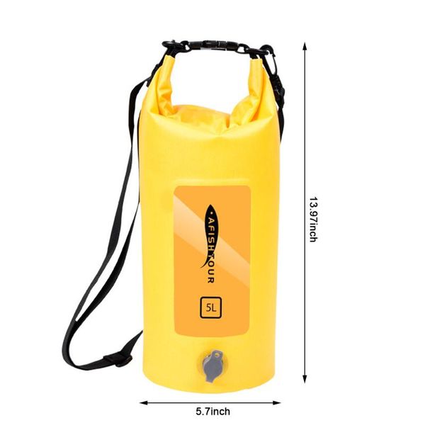 

pool & accessories afishtour 5l dry bag waterproof lightweight sack portable storage to keep gear clean for kayaking hiking camping