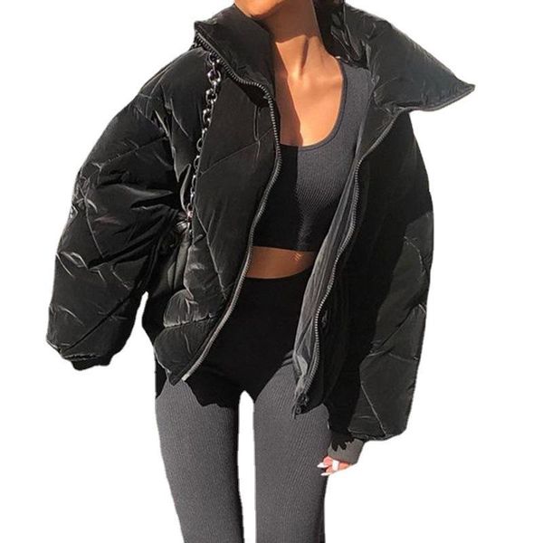 

women's jackets bread for women 2021 autumn winter pele e falsa street fashion girl velvet quilted down coat, Black;brown