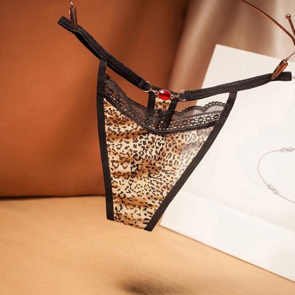 

women's panties women leopard thong lace full transparent briefs temptation low waist female t pants g-string erotic underwear, Black;pink