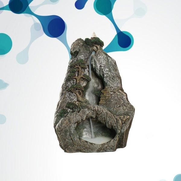 

fragrance lamps 1pc waterfall incense burner resin backflow censer deskadornment for home office