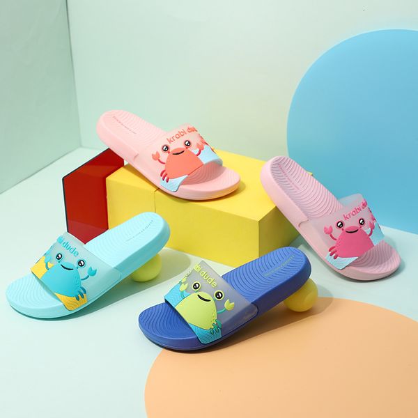 

walker baby shoes cute cartoon children's 2021 summer slippers bath antiskid indoor and outdoor beach