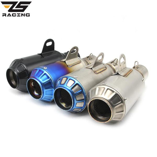 

motorcycle exhaust system zs racing yoshimura titanium gp-force dirt bike pipe ak muffler silencieux moto escape aventura