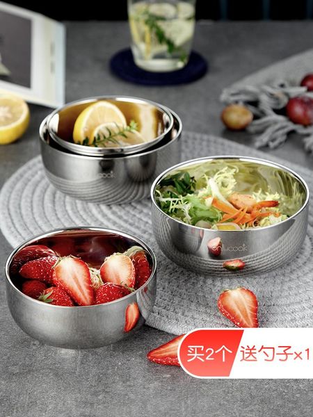 

onlycook stainless steel bowl thick double insulation soup ramen bowls