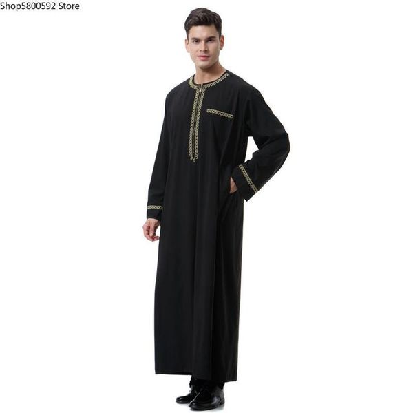 

ethnic clothing man abaya muslim dress pakistan islam abayas robe saudi arabia kleding mannen kaftan oman qamis musulman de mode homme, Red