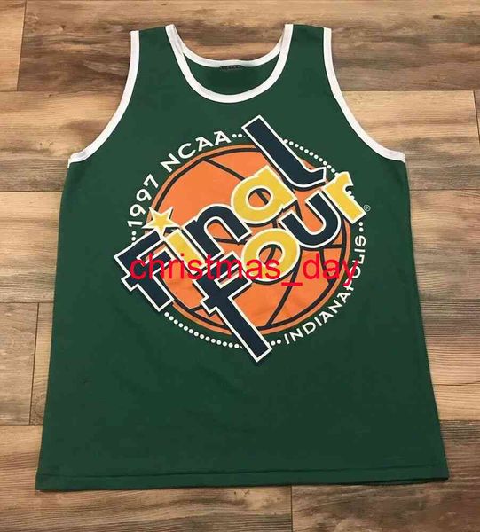 Costume Costume Vintage 1997 NCAA Basquete March Madness Jersey Homens Mulheres Juvenil Basketball Jerseys XS-6XL