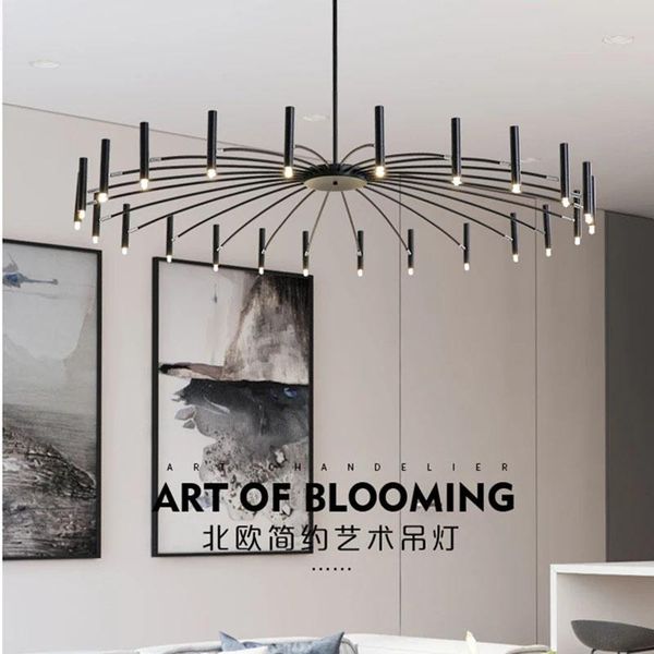 

nordic design art led pendant lamp for living room bedroom restaurant foyer dinner deco hanging light fixture luminaire lamps