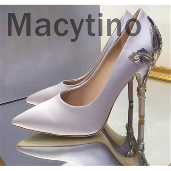 

dress shoes women pumps luxury metal flowers high heels fashion pointed toe patent leather summer wedding woman zapatos wkru, Black