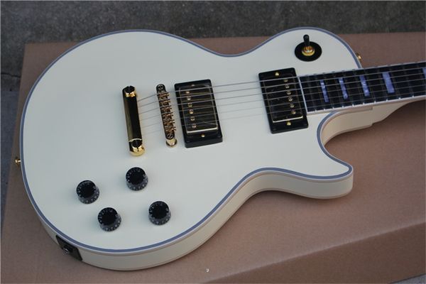 

china oem factory brand cream color / yellow color electric guitar