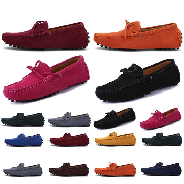 

2021 non-brand men running shoes triple black royal blue brown yellow orange mens fashion trainer sneakers outdoor jogging walking