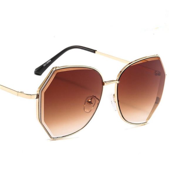 

sunglasses fashionable sun frames fashion women gradient color sunglasses irregular polygon anti-uv spectacles eyeglasses adumbral goggle su, Black