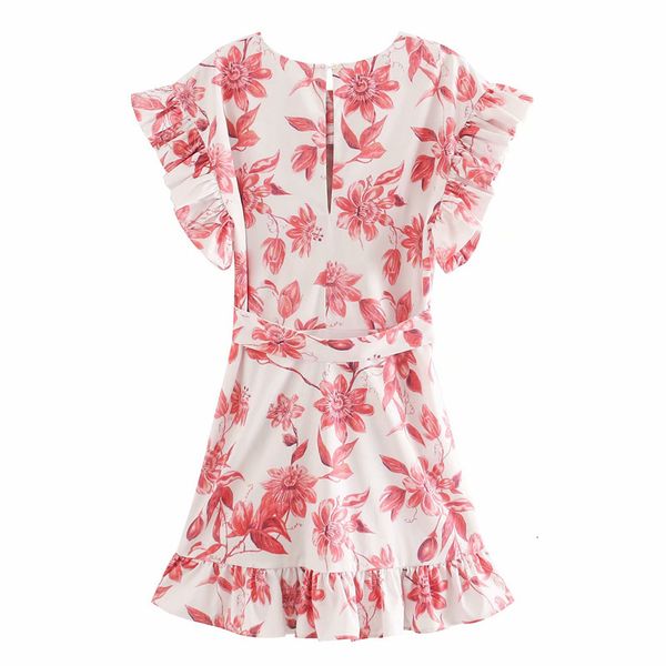 

dresses crew neck short sleeve waist professional printing sweet women's idyllic fresh beach vacation chic female dress, Black;gray