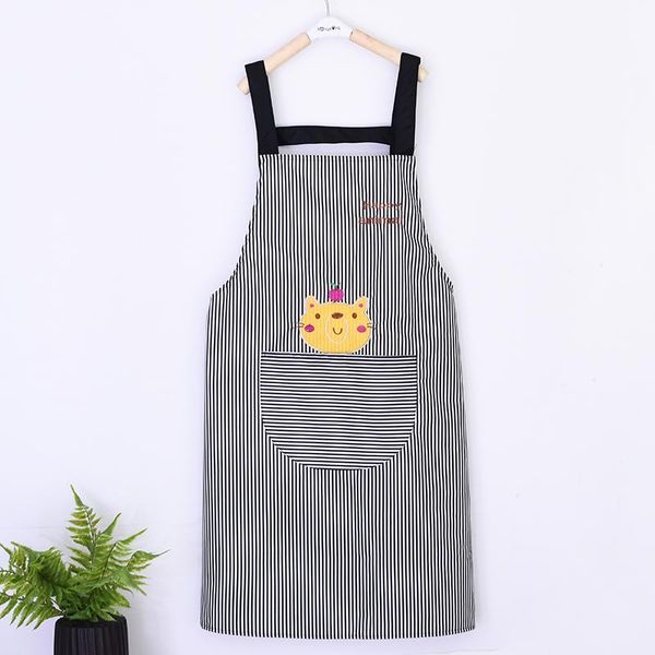 

household kitchen apron waterproof and oil-proof female fashion cute japanese korean version cooking work clothes logo aprons
