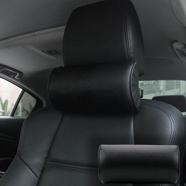

seat cushions universal auto head rest cushion leather travelling comfortable car neck pillow protection