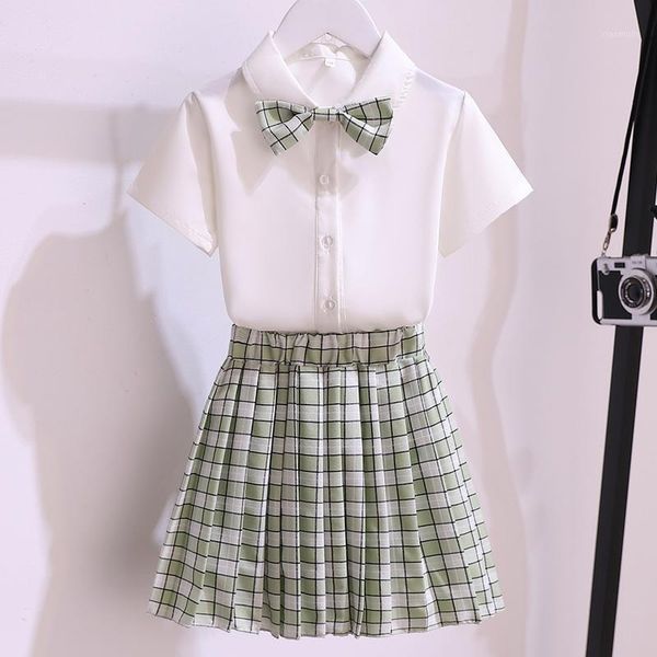 

clothing sets xhx tie jk campus style suit, White