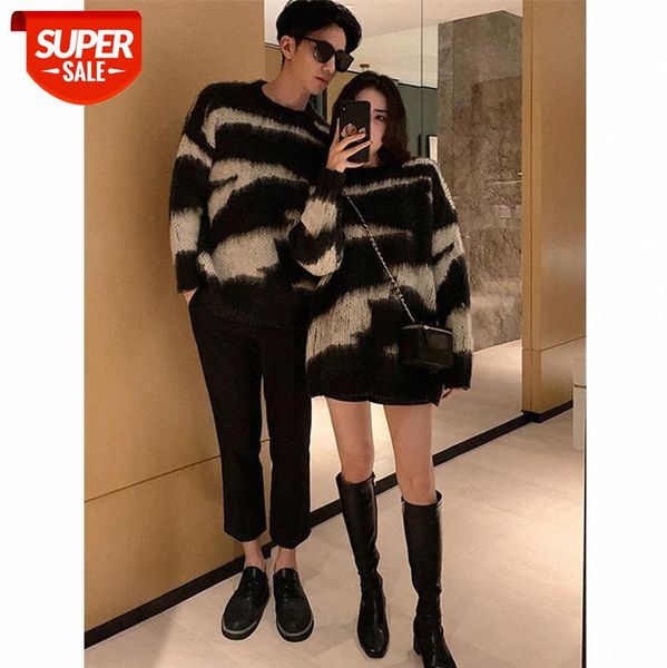 

lovers wear winter hedging contrast soft waxy glutinous sweater women's outer mid-length knitted net red with #yh3e, White