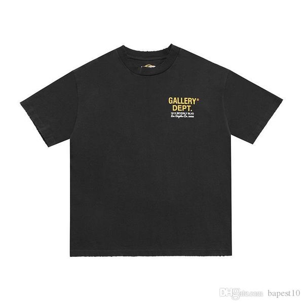 

famous designer men's tee high street t-shirt european and american washing old retro printing summer black s-xl size, White;black