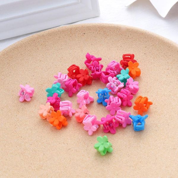 

mini cute women flower crown children hairpins hair clips colorful set 30 pcs hairpin kid accessories, Slivery;white