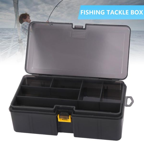 

1pc fishing lure tackle box bait accessories tool case large-capacity double-decker sub-bait gear storage container