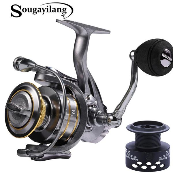 

sougayilang 13+1bb spinning reel with spool fishing 5.1:1 5.5:1 gear ratio carp baitcasting reels