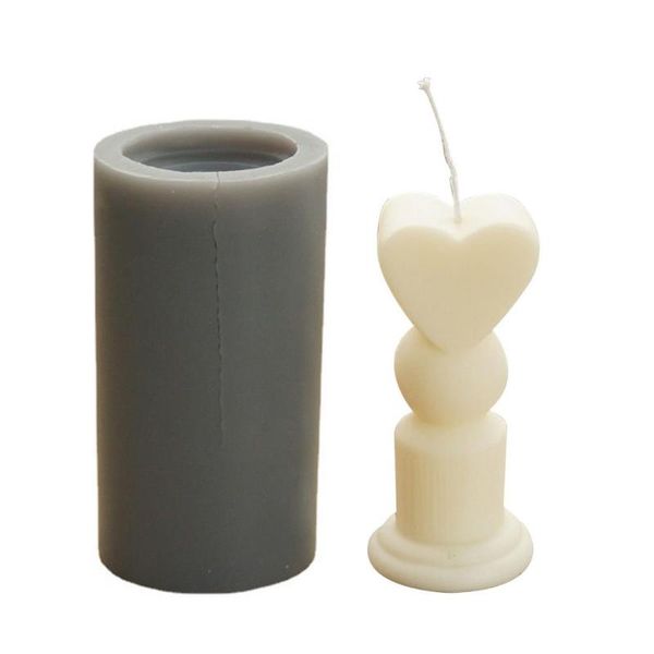 

craft tools candle mould making reused multiple times silicone mold easy to use crafts diy heart moon moulds tool