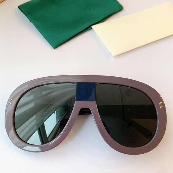 2022 Летние последние солнцезащитные очки для женщин Фиолетовый 0678 Мода Trend Личность Уникальные Дамы Дизайнер Высокое Качество УВ400 Линс Декоративные Очки Пояс
