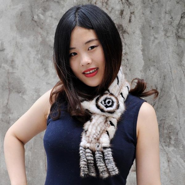

scarves cx-s-70b genuine knitted scarf real ring fashion 2021 winter shawl, Blue;gray