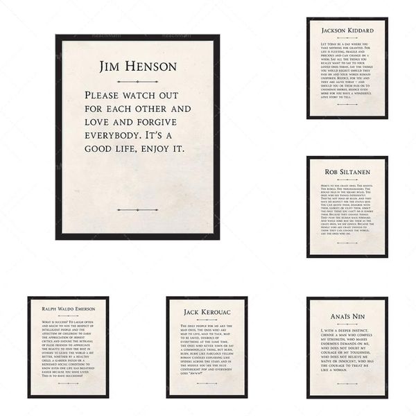 

paintings vintage quotes print wall art inspirational gifts of life minimalist