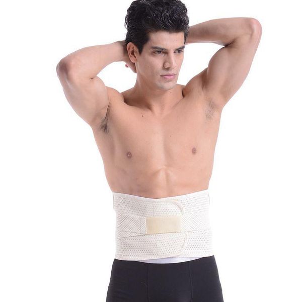 

men waist support belt lumbar brace breathable protection back absorb sweat fitness sport protective gear suporte para cintura, Black;gray