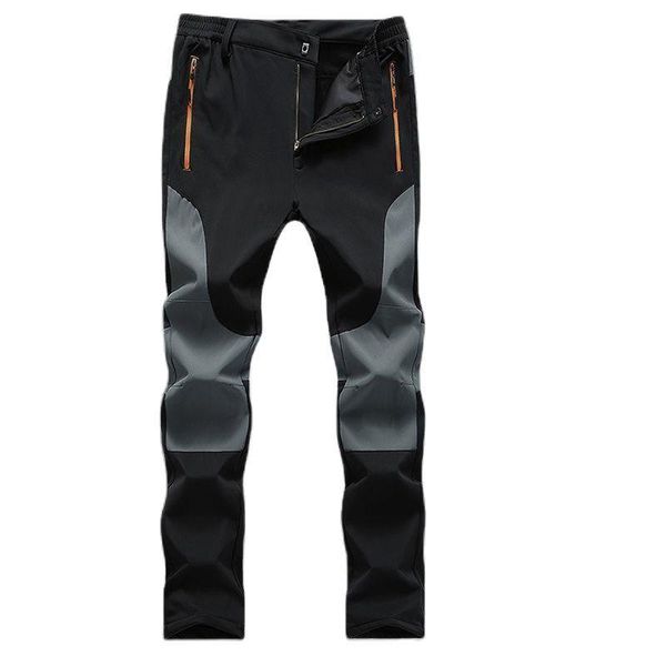 

military tactical pants men swat combat army trousers casual cargo mens winter fleece warm outdoor hiking climbing 2021 men's, Black