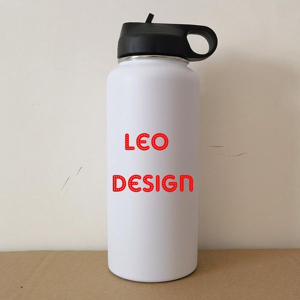 

water bottles 32oz big mouth flask double wall stainless steel mug cup bottle